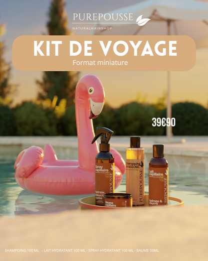 Kit voyage capillaire bouclés, frisés, crépus (édition limitée)