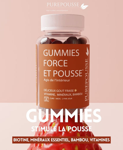 Gummies Pousse cheveux (CURE 1 MOIS)